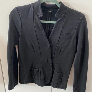 Denham Black Cotton Blazer